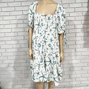 Agua Bendita x Target Women's Deep Sea Print Puff Sleeve Mini Dress